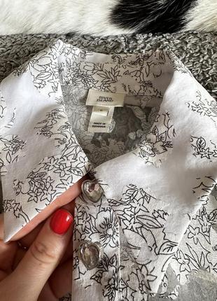 Прозора блуза з принтом  river island