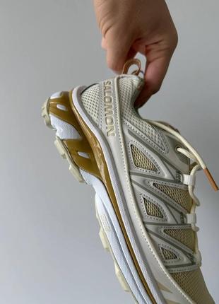 Жіночі кросівки в стилі salomon xt-6 expanse vanilla icе.8 фото