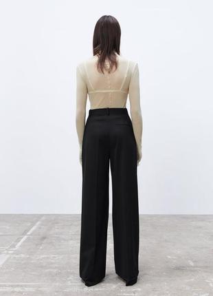 Zara широкие брюки в мужском стиле xl6 фото