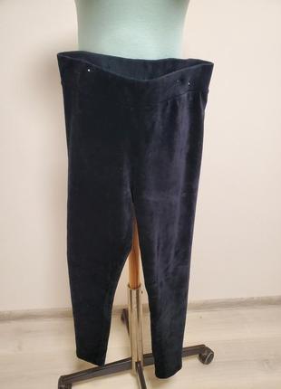 Шикарні брендові штани  велюр в рубчик котон1 фото