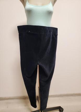 Шикарні брендові штани  велюр в рубчик котон2 фото