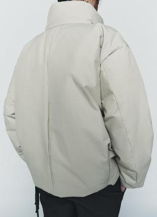 Стьобана куртка zw collection оверсайз zara3 фото