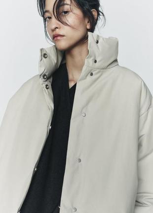 Стебанная куртка zw collection оверсайз zara