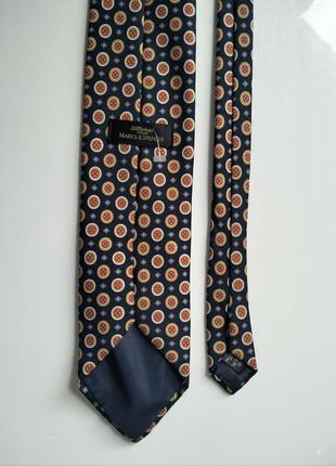 Краватка синя в горошок галстук m&s 2