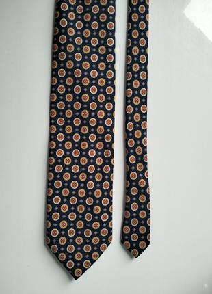 Краватка синя в горошок галстук m&s1 фото