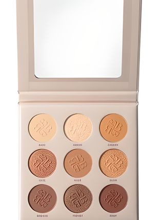 Палетка теней для век bogenia match eyeshadow palette, 9 цветов, 14.4 г2 фото