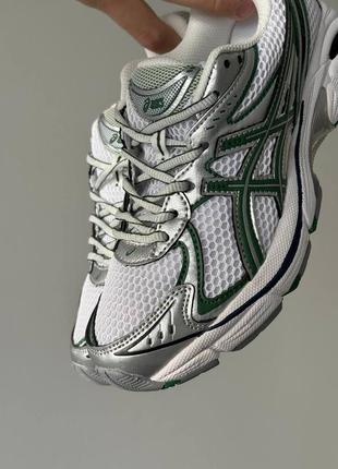 Жіночі кросівки в стилі asics gel gt-2160 silver/green.5 фото