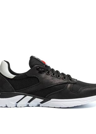 Кросівки літні сітка dos reebok колір чорний, білий