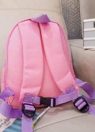 Детский рюкзак маленький единорог розовый для девочки 2, 3, 4 года