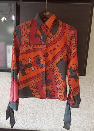 Рубашка блуза шёлк