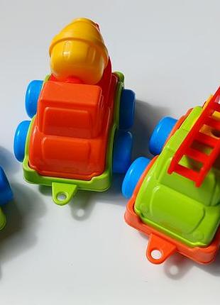 Машинки игрушки бетономешалка автомобиль лестница