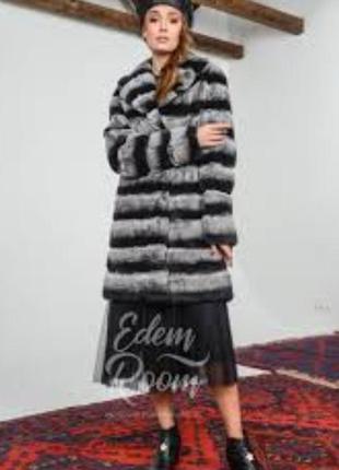 Шуба шубка с кролика рекс с англвійськом коміром шиншила нова .