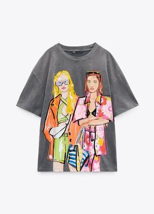 Футболка варена з дівчатами zara