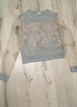 Кофта / свитшот изысканный h&m