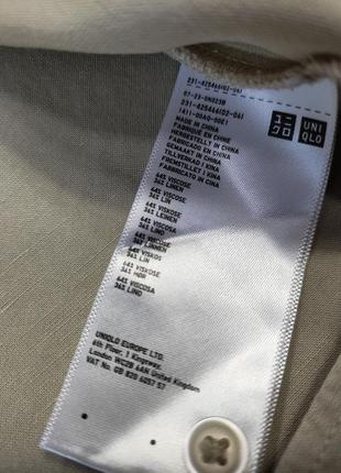 Сорочка зі змішаного льону uniqlo p xl7 фото