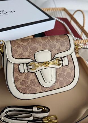 Сумка coach крос боді моногам через плече