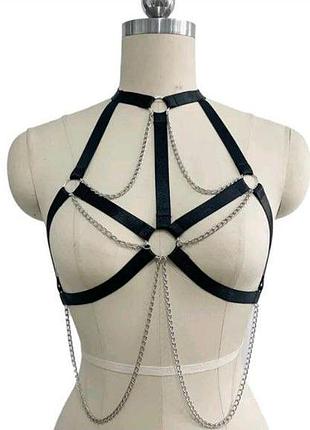 Портупея гартер з ланцюжками