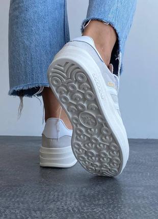 Жіночі кросівки в стилі adidas gazelle platform grey.6 фото