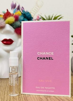 Оригинальный пробник парфюм туалетная вода chanel chance eau vive