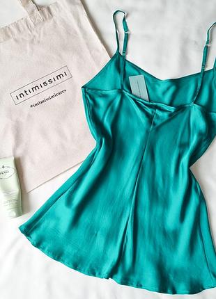 Топ на тонких бретелях з атласної віскози intimissimi4 фото