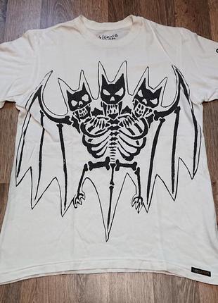 Футболка кажан скелет volcom