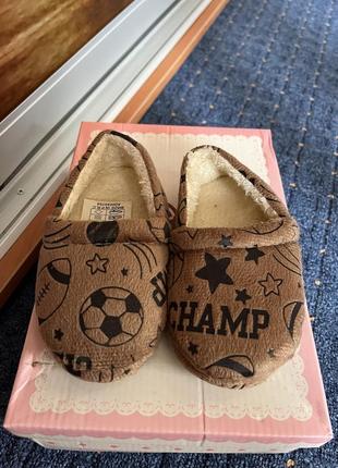 Кімнатні тапки для хлопчика 26 р капці теплі