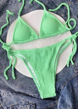 Купальник женский раздельный в жатку