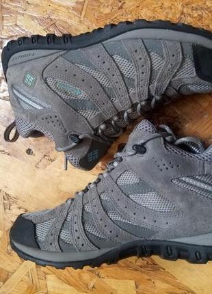 Шкіряні замшеві черевики кросівки на мембрамі columbia waterproof omni-tech3 фото