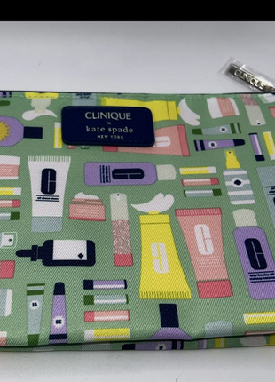 Стильная косметичка clinique x kate spade