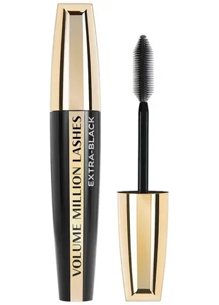 Туш для вій l’oréal paris Loreal very different unlimited mascara waterproof extra-black, відтінок екстрачорний, 10.5 мл
