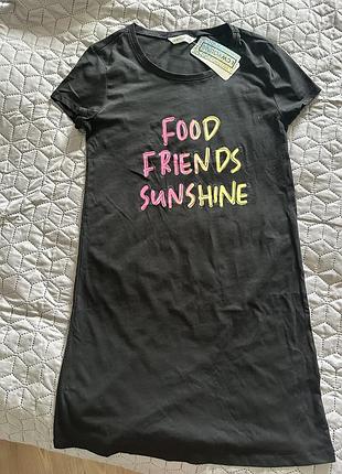 Коттоновое платье ночная рубашка