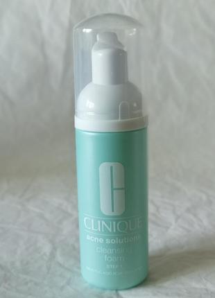Clinique acne solutions™ cleansing foam очищающая пенка для кожи , склонной к акне , 50 мл2 фото