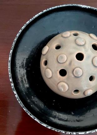 Ваза майолика керамическая винтажная