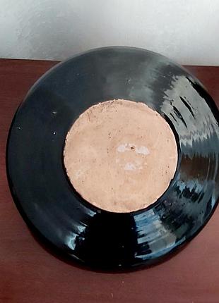 Ваза майолика керамическая винтажная