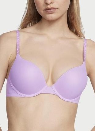 Оригінал original victoria’s secret віктория сикрет подвійний пуш ап бузковий ліловий бюст бюстгальтер 34b 75b bombshell victoria secret 2 cup push up