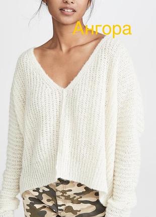 Легкая мягкая ажурная кофта мирер ангора оверсайз free people