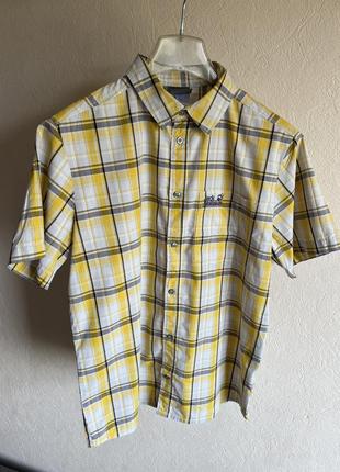 Рубашка мужская с короткими рукавами jack wolfskin