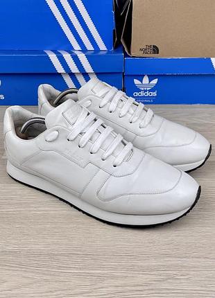 Кросівки bally switzerland білі шкіряні чоловічі 45