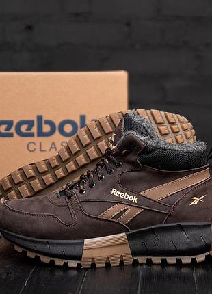 Чоловічі зимові шкіряні черевики  reeboк.