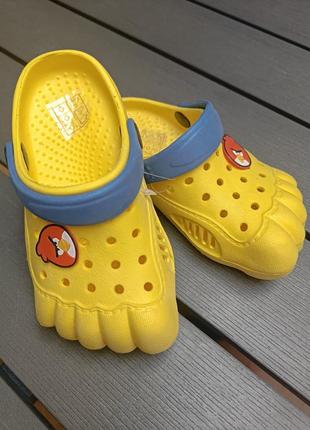 Кроксы для мальчика или девочки angry birds 16,5 см