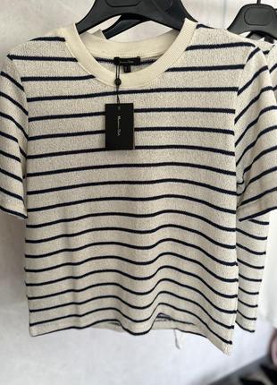 Футболка в полоску massimo dutti2 фото