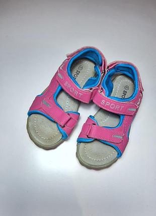 Босоніжки босоножки босоножечки дитячі,сандалі сандалії сандалики рожеві спорт  для дівчинки 31 розмір