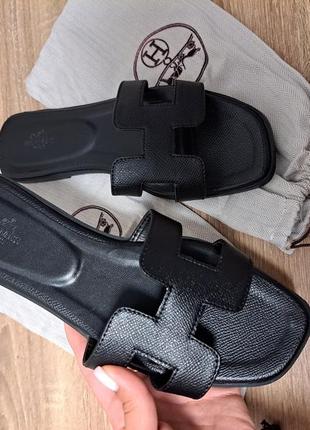 Шльопанці в стилі hermes2 фото