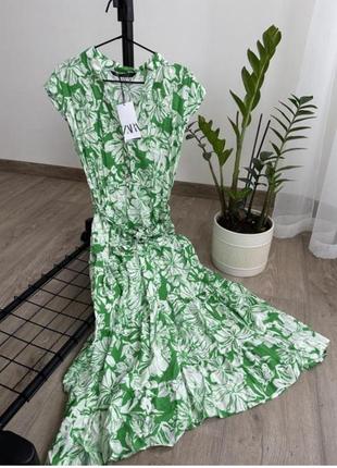 Платье платье сарафан миди s m zara