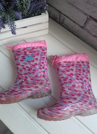 Резиновые сапоги резиновики с подсветкой lico 31 размер