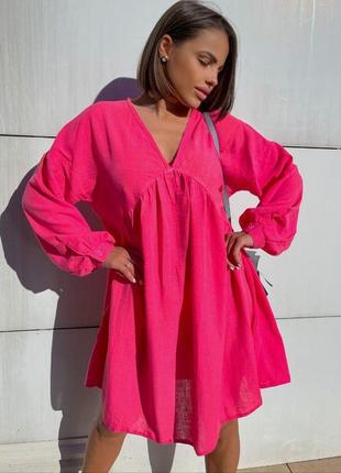 Сукня льняна