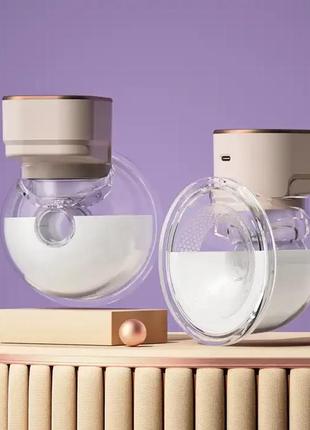 Электрический беспроводной молокоотсос бесшумный, удобный и без bpa для грудного вскармливания