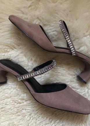 Бежевые asos design мюли 38