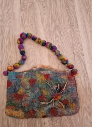 Сумка з валяної шерсті