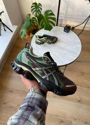 Кросівки asics gel-quantum kinetic brown green1 фото